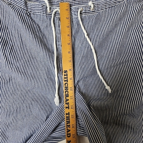 Lauren Jeans Co pants 22W Striped Capri Pants Pull On Navy and White - Picture 4 of 12